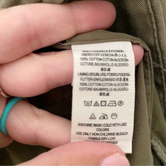 Free People | In Our Nature Cargo Jacket Belted Utility Army Green Boho XS - Picture 7 of 7